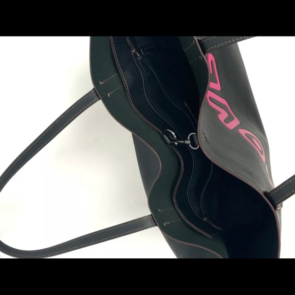 Rare Coach X Keith Haring LOVE Leather Large Tote - Picture 6 of 16